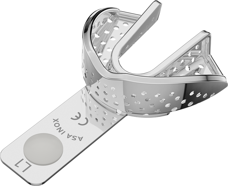 ASA Afdruklepel Betand RVS Perma-Lock Geperforeerd Onder