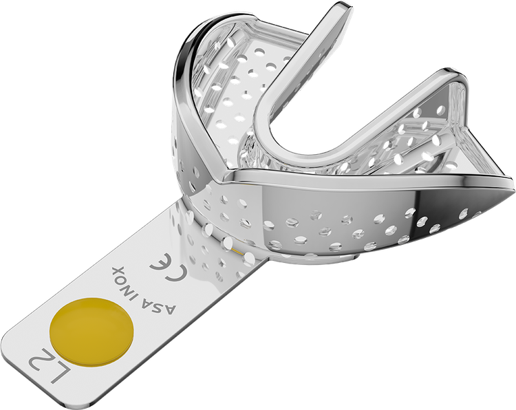 ASA Afdruklepel Betand RVS Perma-Lock Geperforeerd Onder