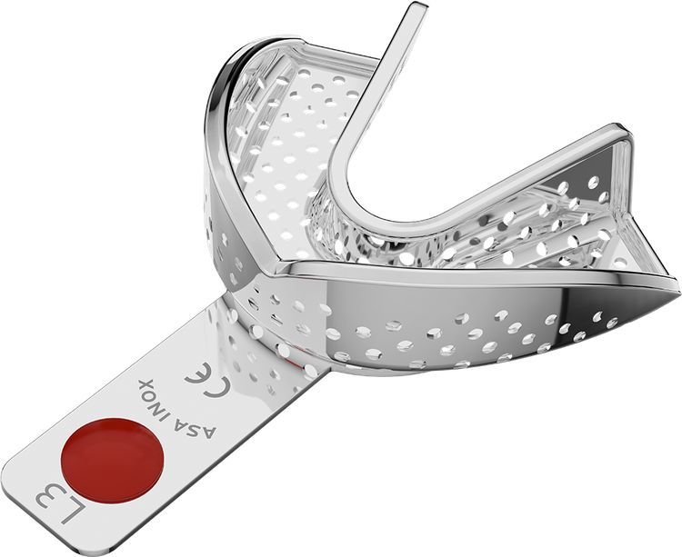 ASA Afdruklepel Betand RVS Perma-Lock Geperforeerd Onder