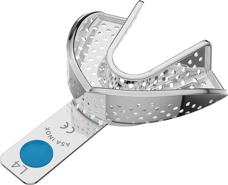 ASA Afdruklepel Betand RVS Perma-Lock Geperforeerd Onder