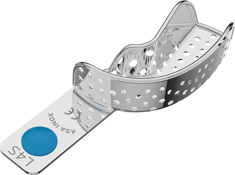 ASA Afdruklepel Partieel Betand RVS Perma-Lock Geperforeerd Onder