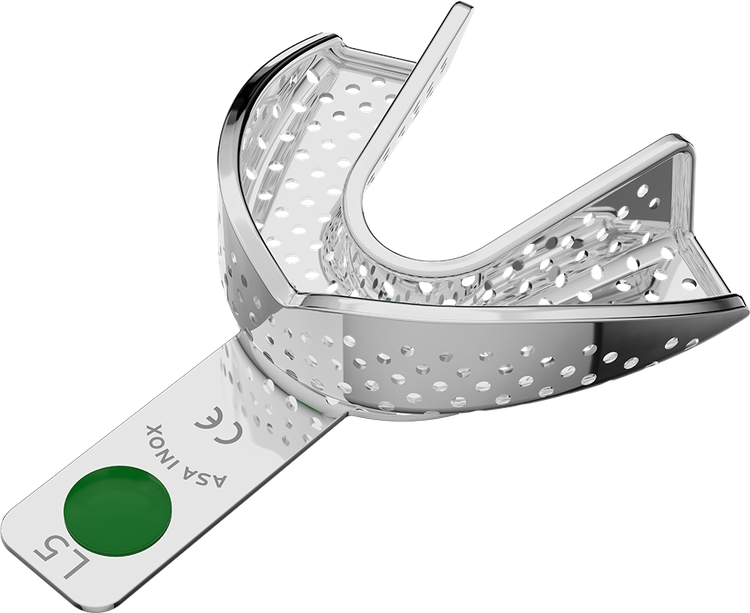 ASA Afdruklepel Betand RVS Perma-Lock Geperforeerd Onder