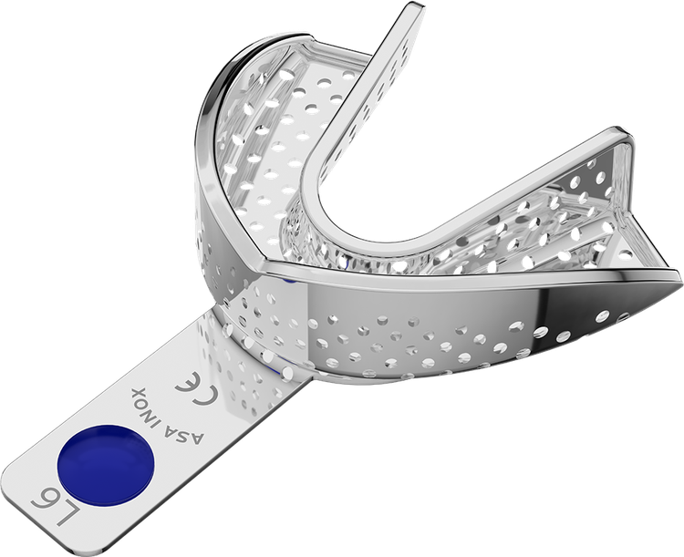 ASA Afdruklepel Betand RVS Perma-Lock Geperforeerd Onder