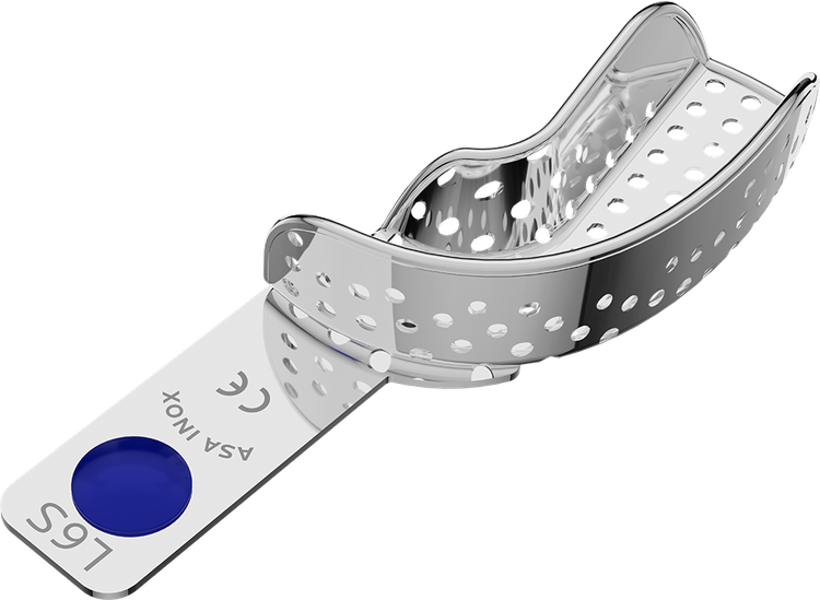 ASA Afdruklepel Partieel Betand RVS Perma-Lock Geperforeerd Onder