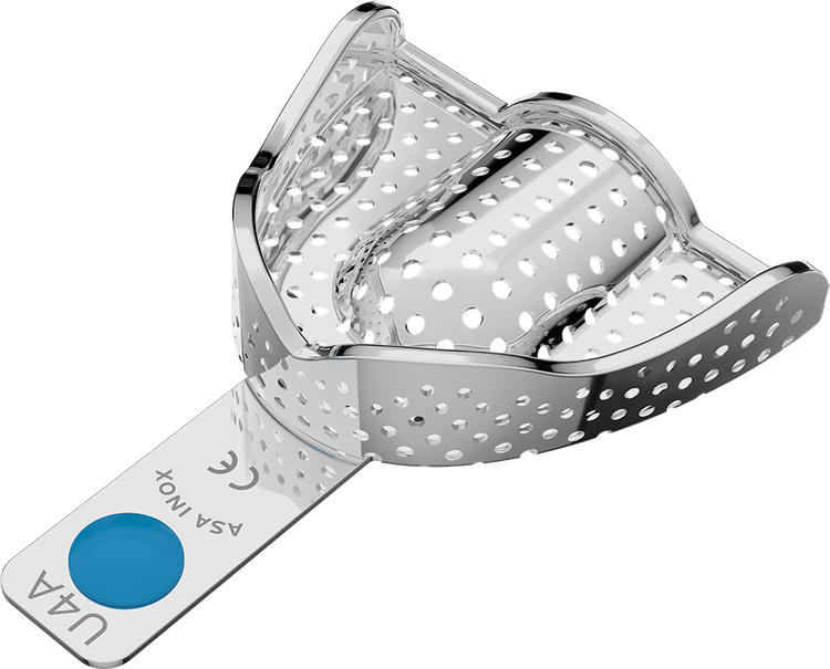 Asa Afdruklepel Betand RVS Perma-Lock Anatomisch Geperforeerd Boven