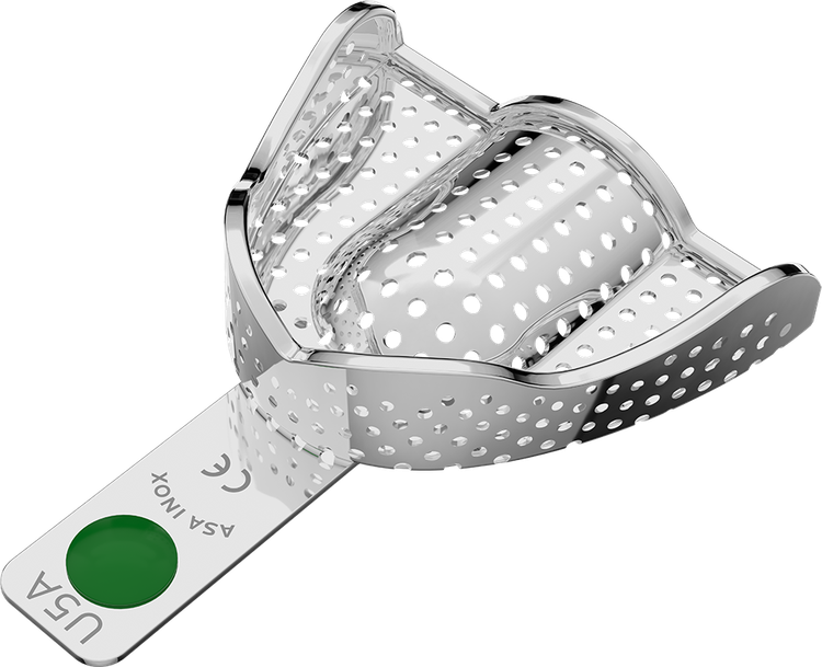 Asa Afdruklepel Betand RVS Perma-Lock Anatomisch Geperforeerd Boven