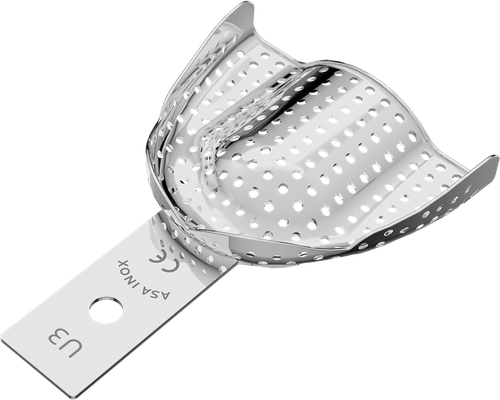 Asa Afdruklepel Geperforeerd RVS Edentaat Boven S