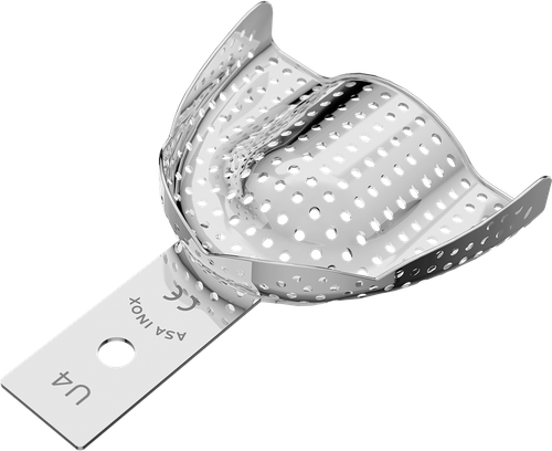 Asa Afdruklepel Geperforeerd RVS Edentaat Boven M