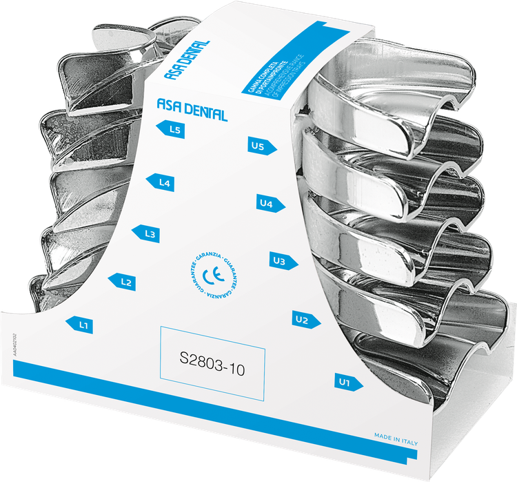 ASA "New Super" Afdruklepel-set RVS met Retentie Rim