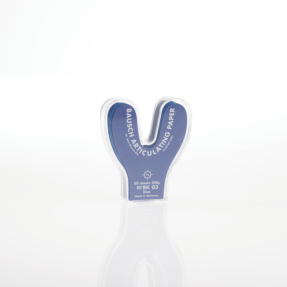 Bausch Articulatiepapier Hoefijzer Blauw 200µ