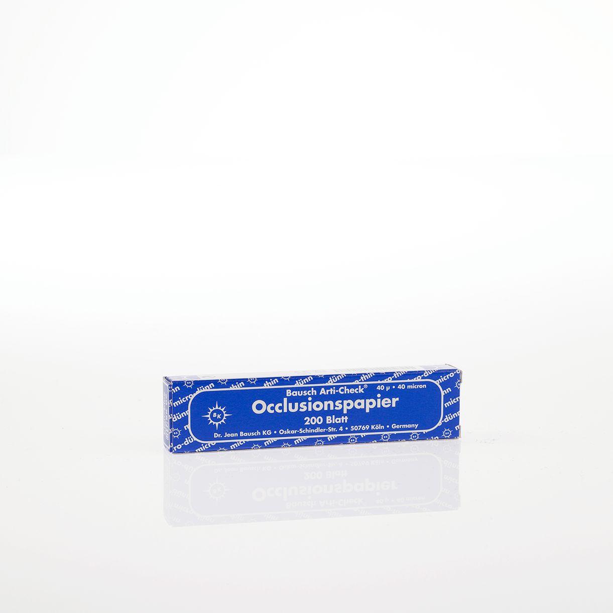 Bausch Articulatiepapier Strips Micro Dun Blauw 40µ