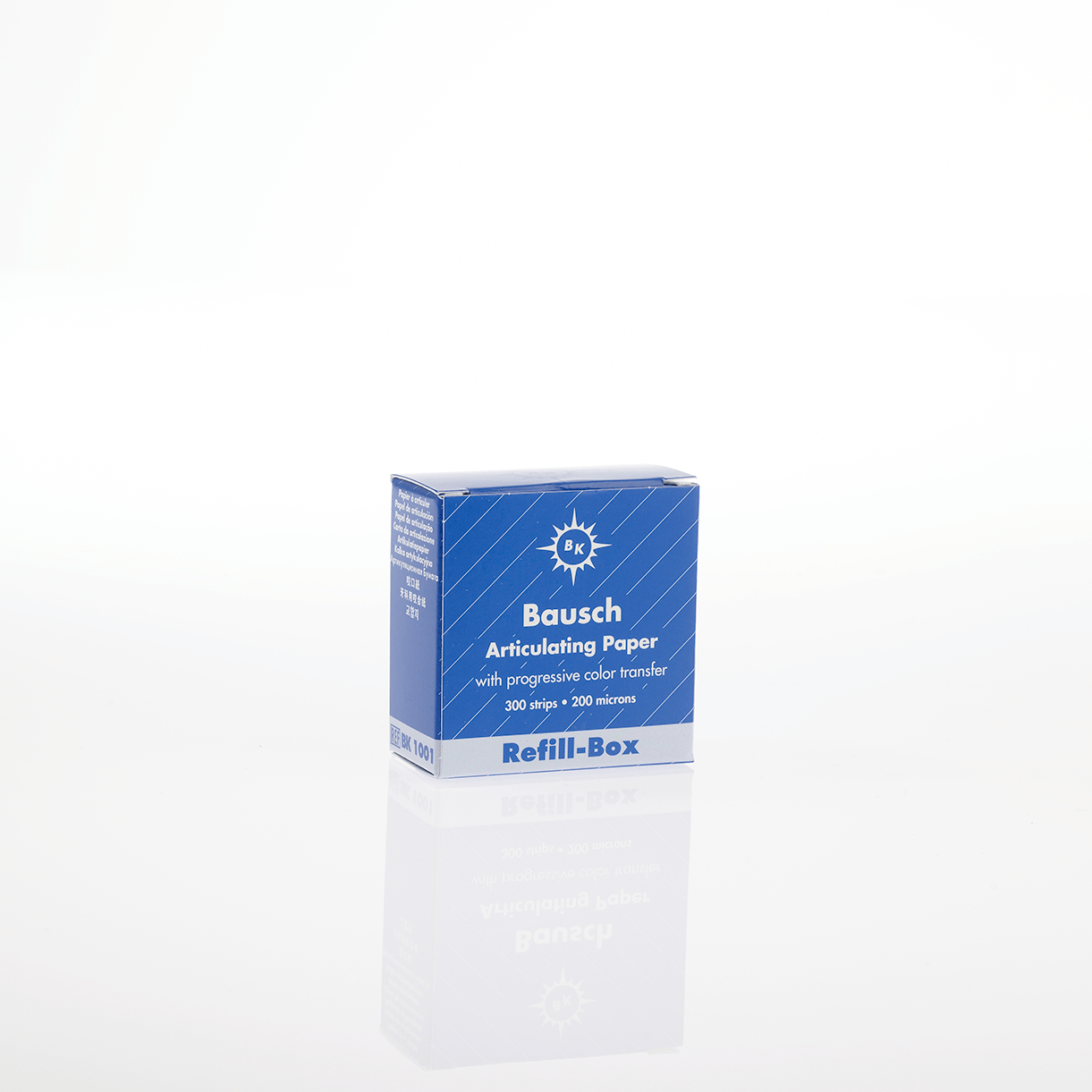Bausch Articulatiepapier Strips Blauw 200µ Navulverpakking