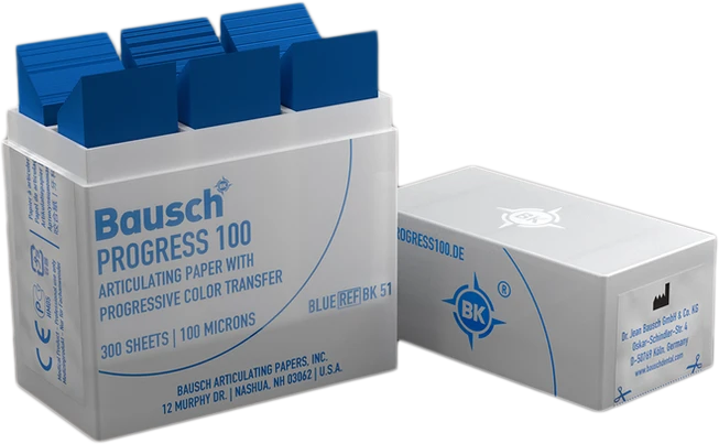 Bausch Progress 100 Articulatiepapier Blauw 100µ