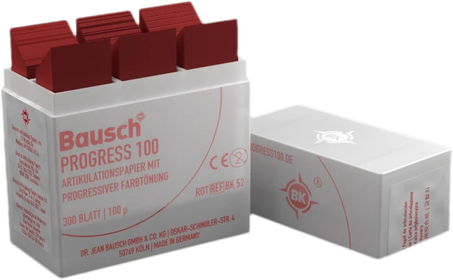 Bausch Progress 100 Articulatiepapier Rood 100µ