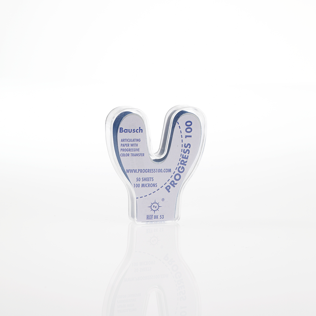 Bausch Progress 100 Articulatiepapier Hoefijzer Blauw 100µ