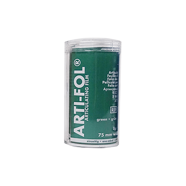 Bausch Arti-Fol Ultra Thin Articulatiefolie Enkelzijdig Groen 8µ