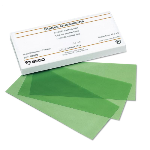 BEGO Wasplaat glad, 0,3mm