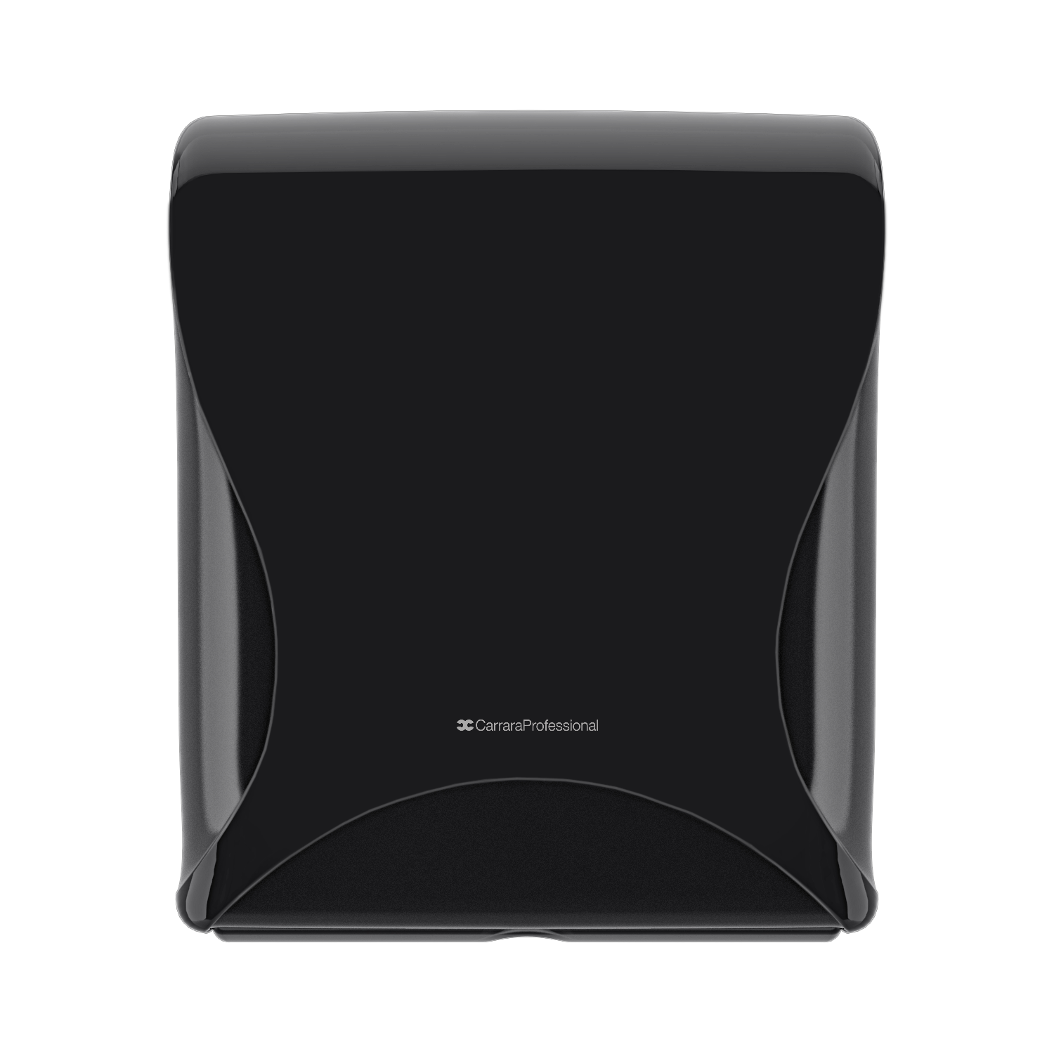 Carrara Professional Essentia: Zwarte Dispenser voor Luxury W-Vouw Handdoek Membrane Plus