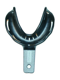 Clan Border-Lock Afdruklepel Autoclaveerbaar Betand Onder Zwart