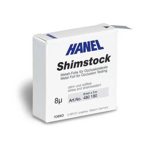 Hanel Shimstock Occlusiefolie Metallic 8µ 8mm