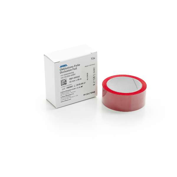 Hanel Occlusiefolie DZ Rood 12µ 22mm