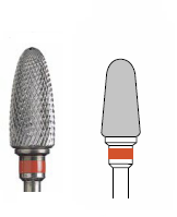 Edenta Hardmetaalfrees Kruis Fijn 5220.060HP
