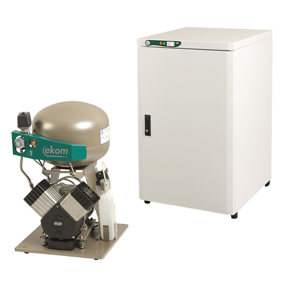 Ekom Compressor Olievrij Silent Model incl. Membraamdroger