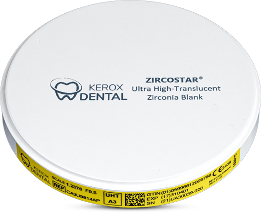 Kerox ZircoStar Blank UHT (Ultra High Translucent)