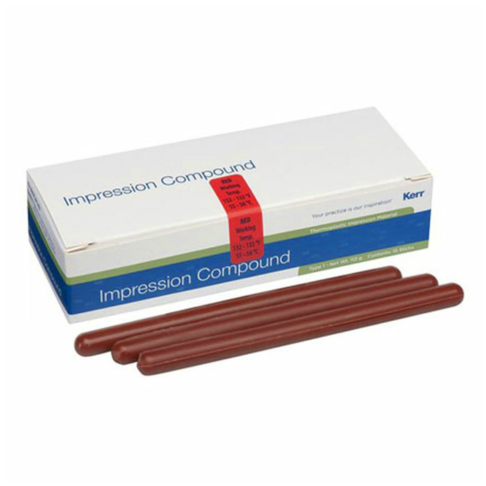 Kerr Impression Compound Sticks Rood | alternatief voor GC Iso Functional Sticks