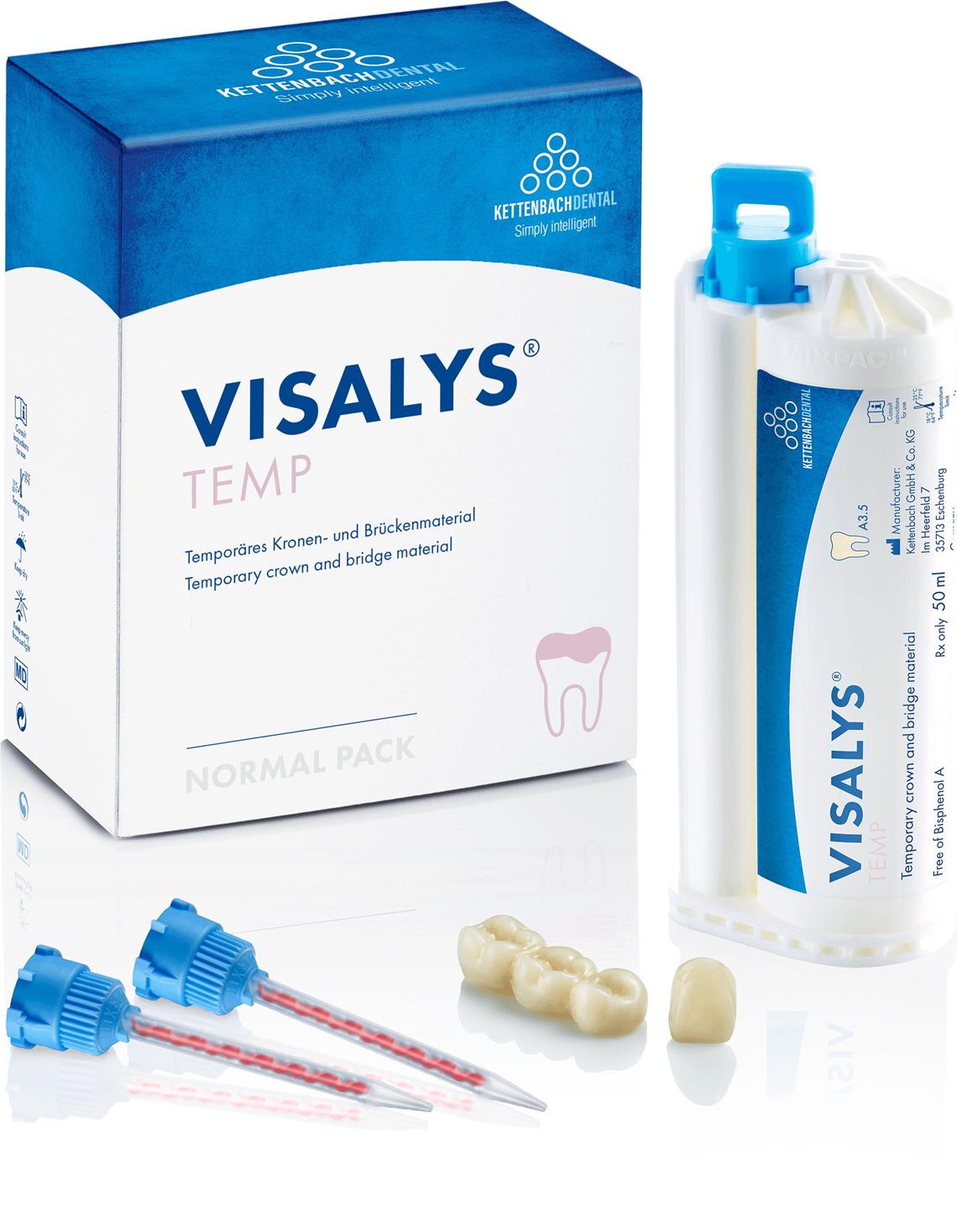 Normal Pack Kettenbach Visalys Temp A3,5 Normal pack - A-Siliconen - Van de Hoef De