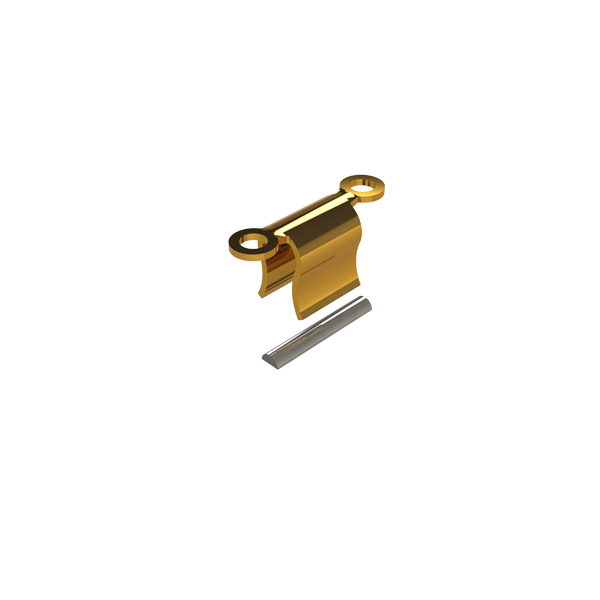 HR LV CLI Halfrond Steegprofiel Goud 1,80mm incl. Plaatshouder