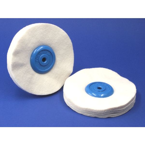 Polirapid Polijstschijf Flanel Kunststofkern 12mm 30/100