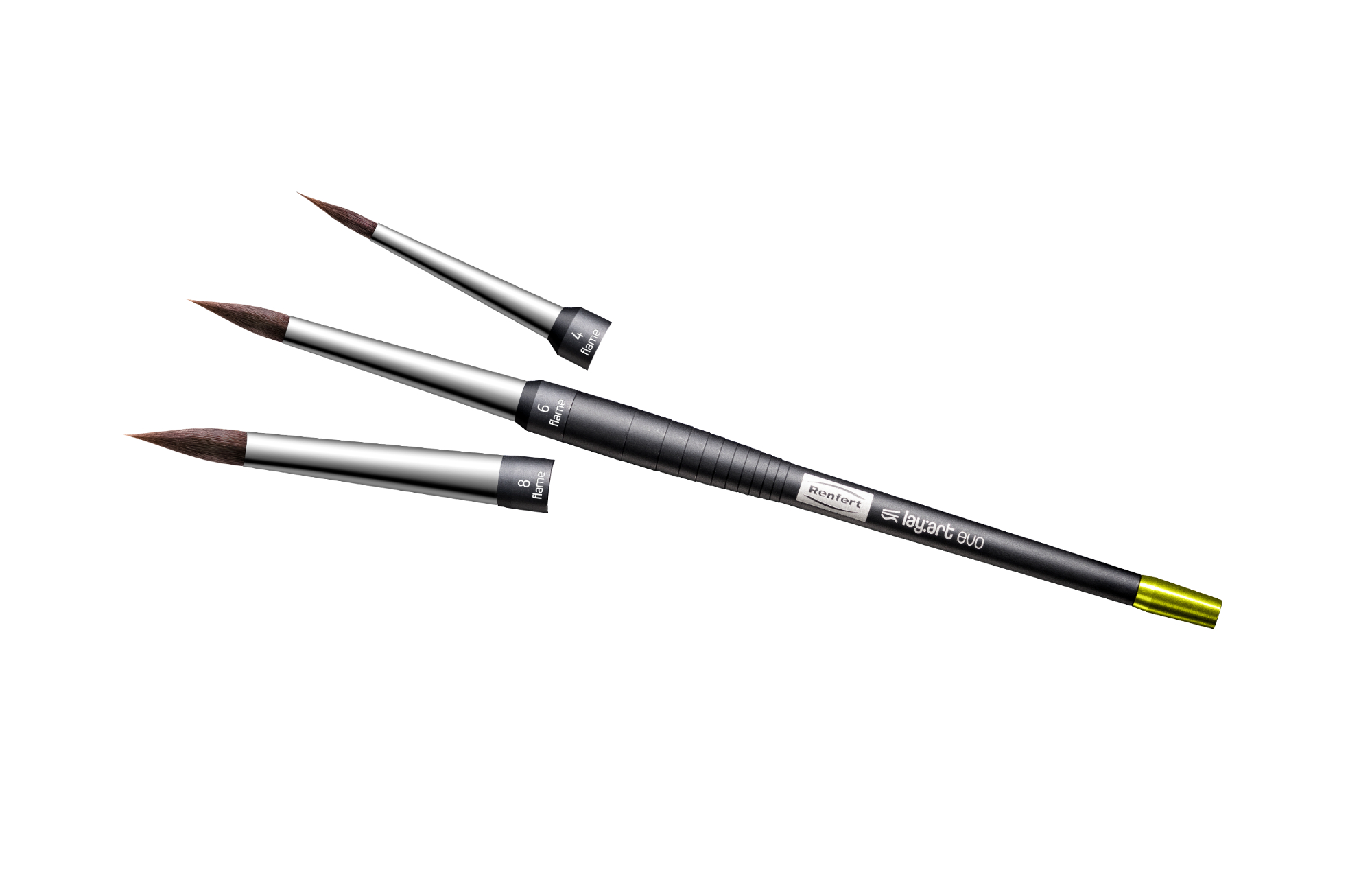 Renfert lay:art evo build up set (standaard grip, maat 4, 6, 8 flame)