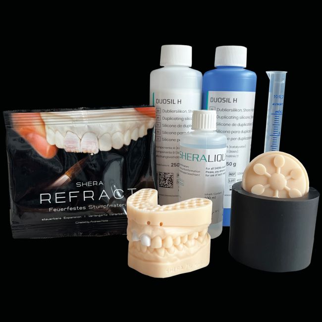 Shera Refract Inbedmassa Perfect Starterset incl. 8x33gr, Vloeistof, Dubleerset, Duosil H, Model