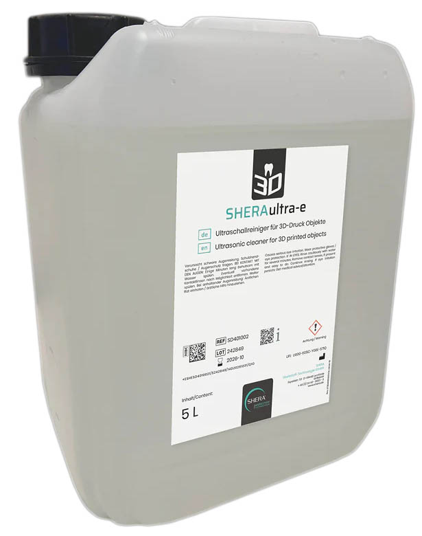 SHERA ULTRA-E ultrasone reiniger voor 3D-geprinte objecten