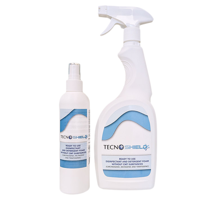 Tecnodent Technoshield hygiënische meubel spray t.b.v. (kunstlederen) behandel stoelen en krukken