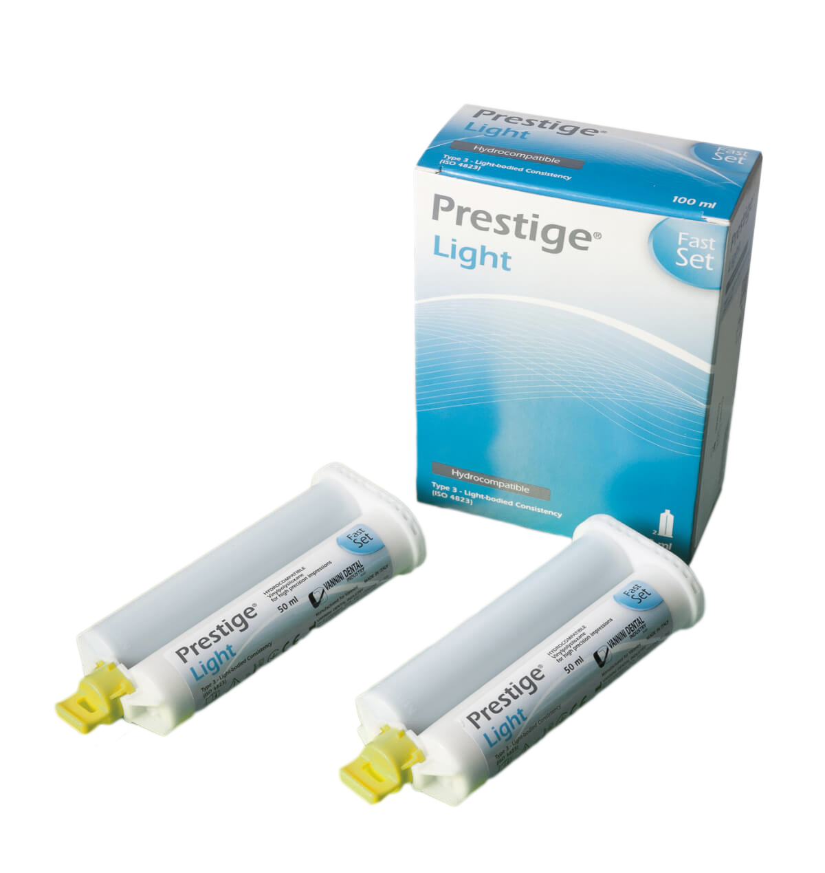 Vannini Prestige Light Fast-Set Afdruksiliconen Incl. Mixingtips