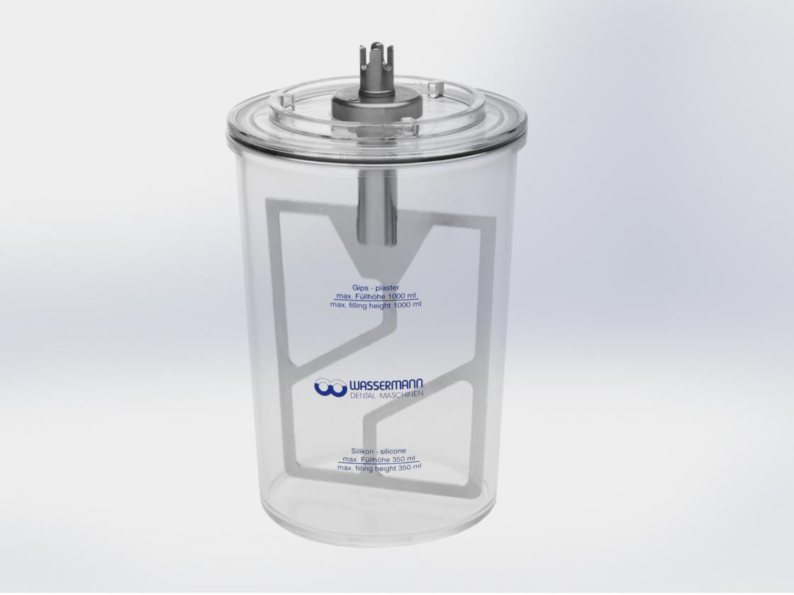 Wassermann Mengbeker Compleet 1000ml t.b.v. Wamix Gipsmenger